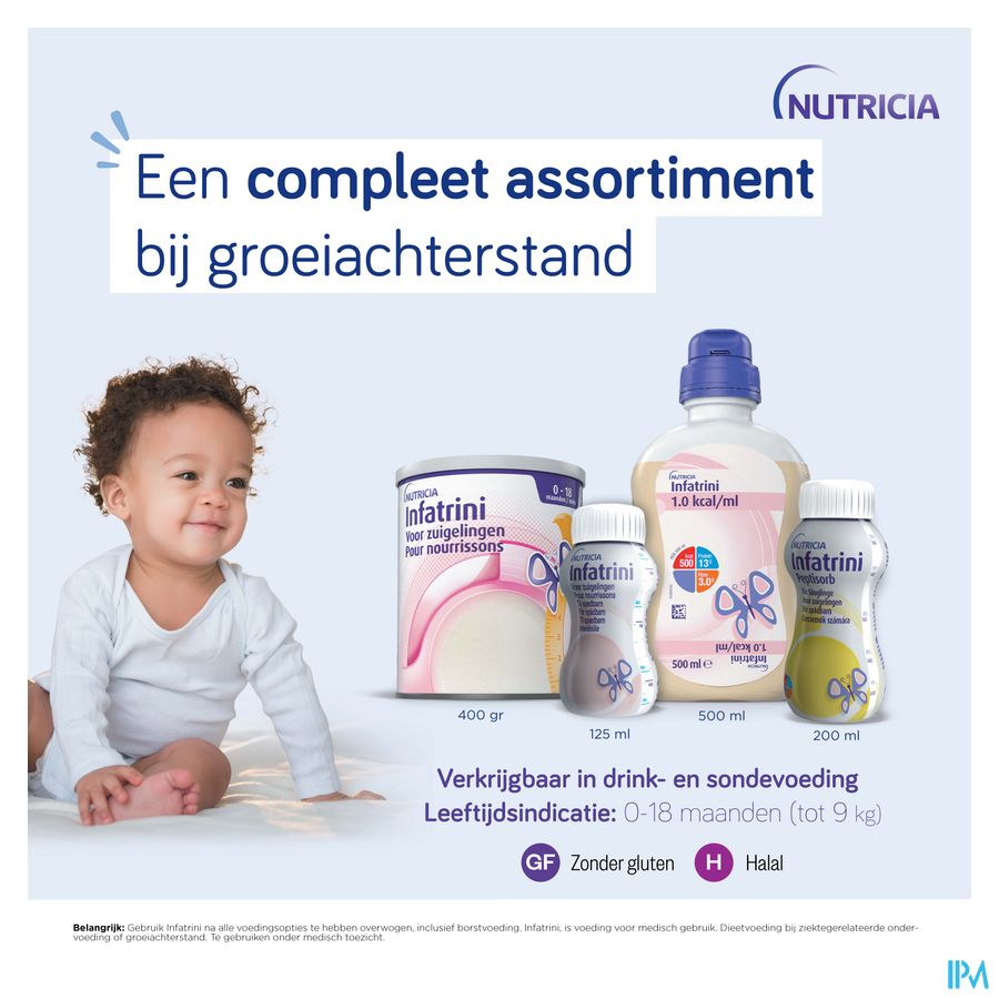 Infatrini Peptisorb Pour Nourrissons Complément Nutritionnel Dénutrition Bouteilles 4x200ml