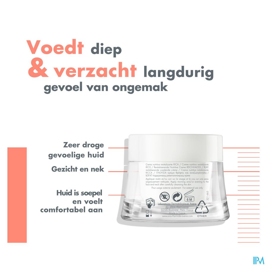 Eau Thermale Avène - Crème nutritive revitalisante riche
