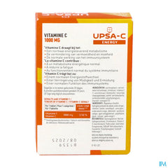 UPSA C ENERGY 1000MG COMP EFFERV. 20