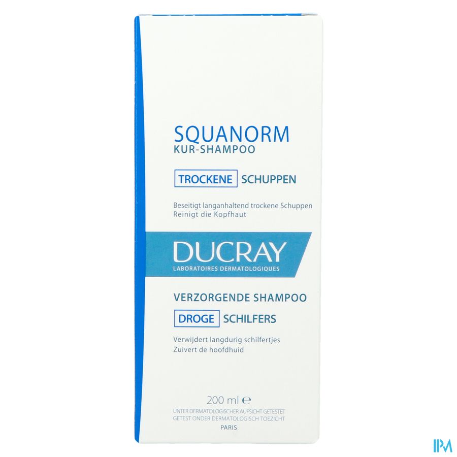 Ducray SQUANORM Shampooing Traitant Pellicules Sèches - Assainit le cuir chevelu