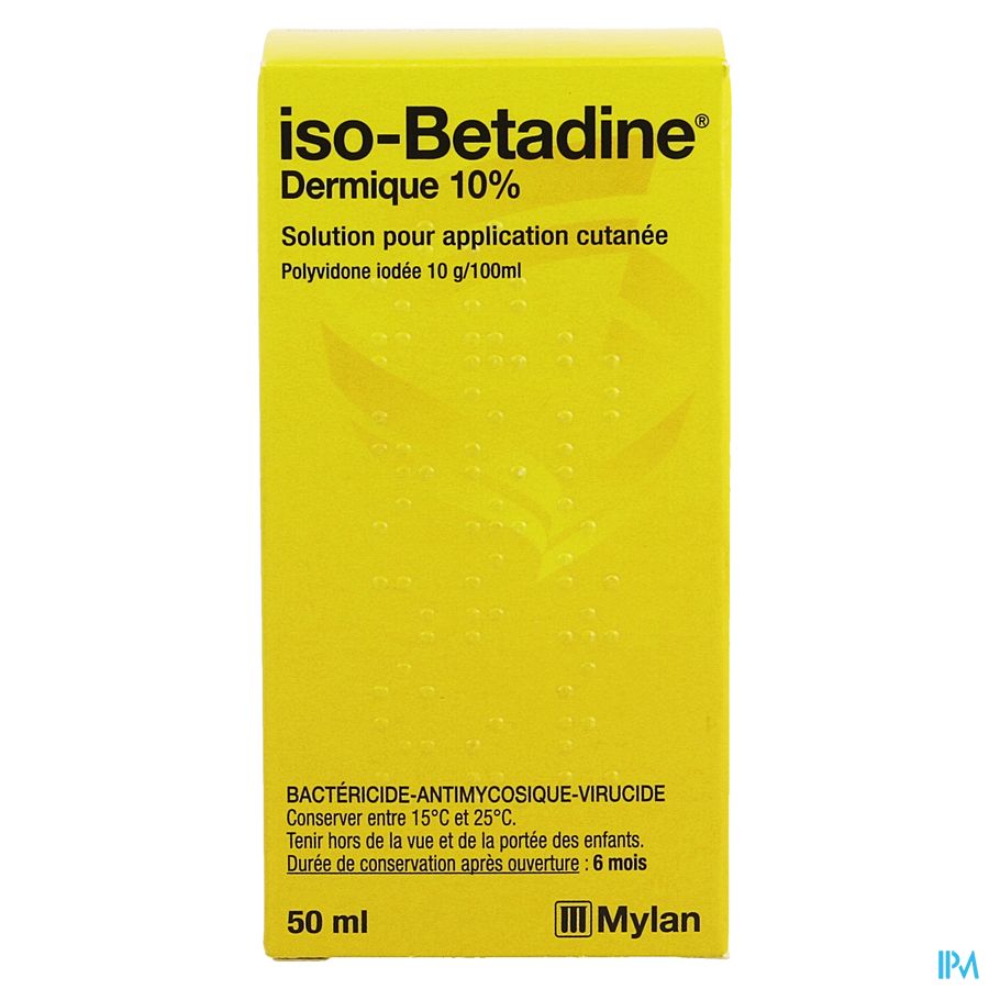 Iso Betadine Dermique 10% Sol Fl 50ml