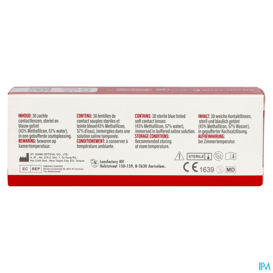 PHARMALENS LENTILLES ONE DAY -0,75 30 PC