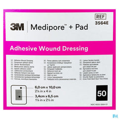 Medipore + Pad 3m 6x10,0cm 50 3564e