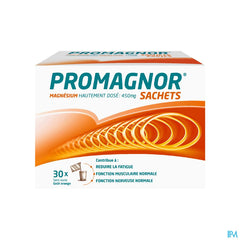 Promagnor: Magnésium Hautement Dosé 450mg (30 sachets)
