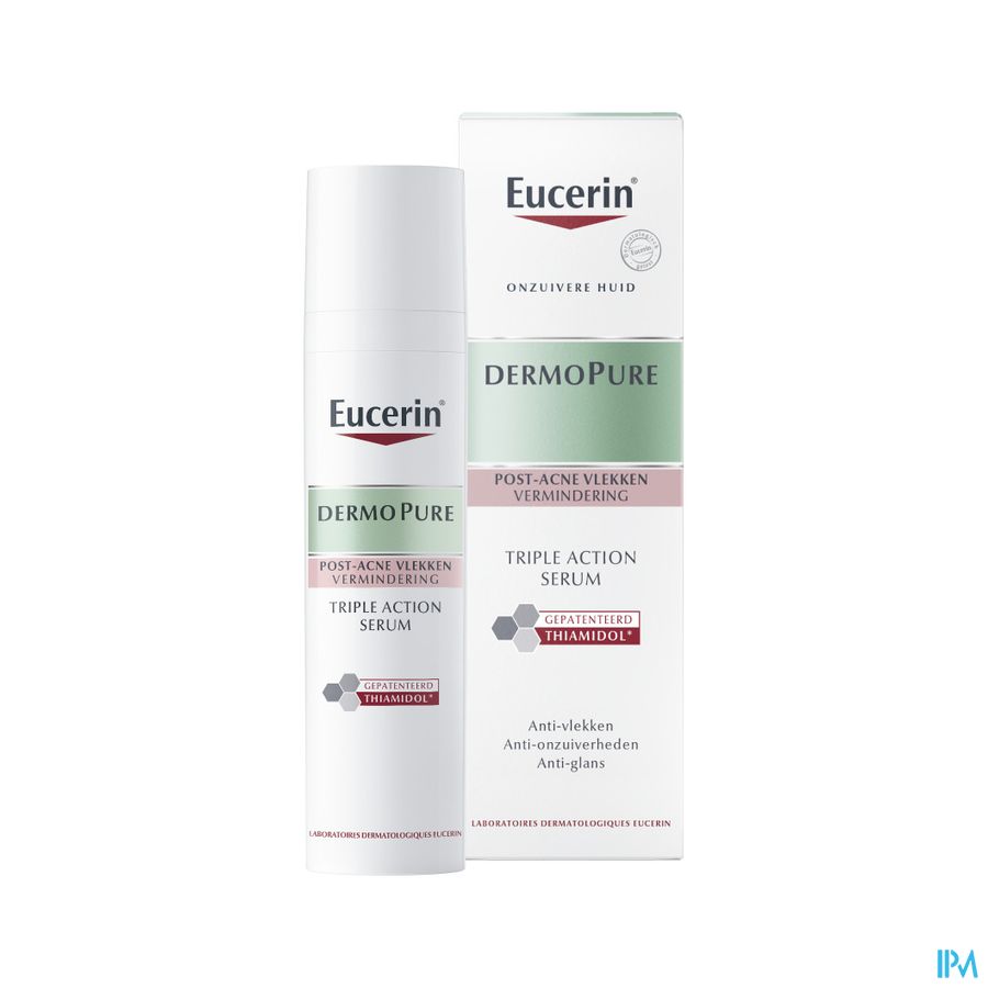 DermoPure Sérum Triple Action Marques Post-Acné Peau à Imperfections avec pompe 40ml