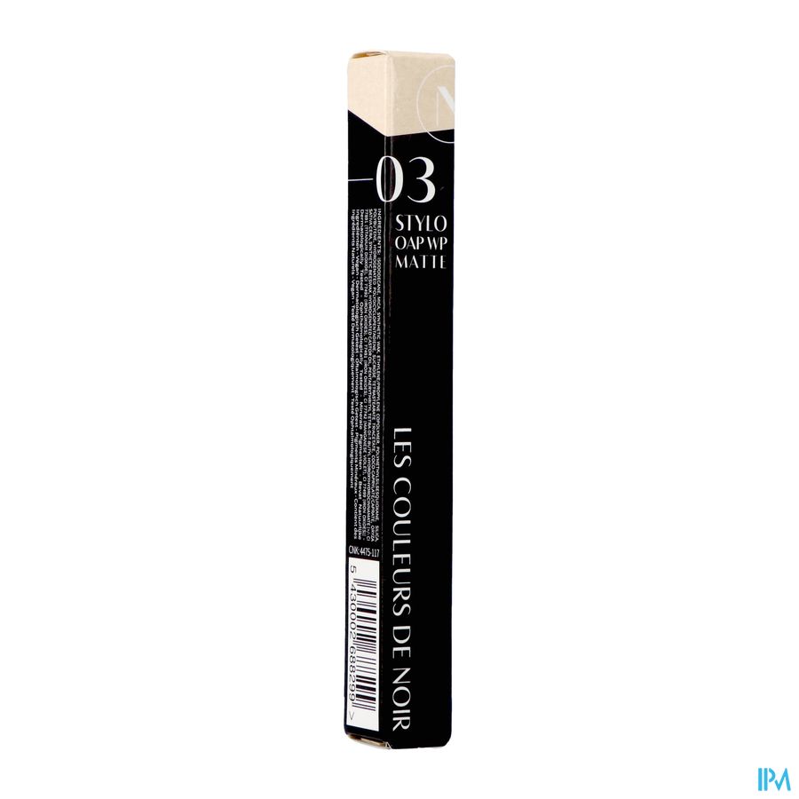 Couleurs De Noir Stylo Oap Wtp Matte 03