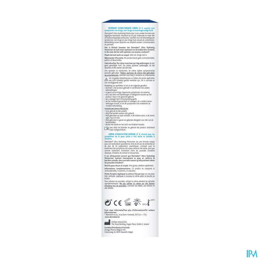 Dermalex® Crème Ultra Hydratante – Peau Très Sèche & Atopique – 200 ml
