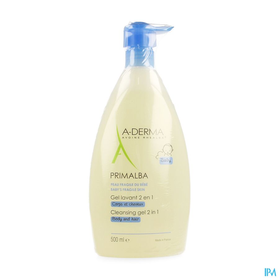 A-DERMA - PRIMALBA GEL LAVANT 2 EN 1 BEBE CORPS ET CHEVEUX - Peaux fragiles du bébé