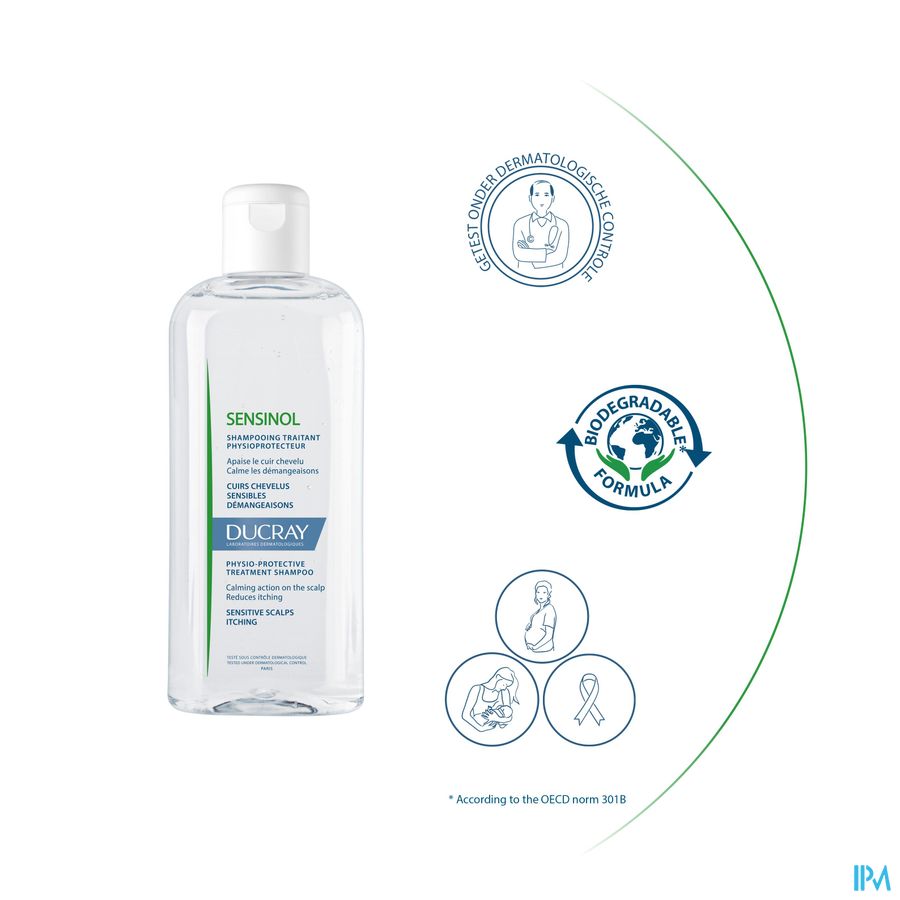 Ducray - Shampooing Physioprotecteur - Shampoing anti-démangeaisons - Sensinol
