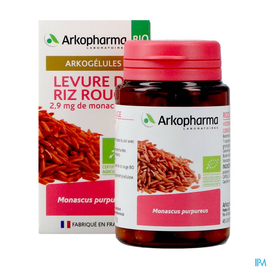 Arkogelules Levure Riz Rouge Bio Caps 45 Nf