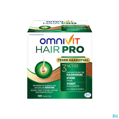 Omnivit Hair Pro 120cp - Vitamine Anti-chute Cheveux