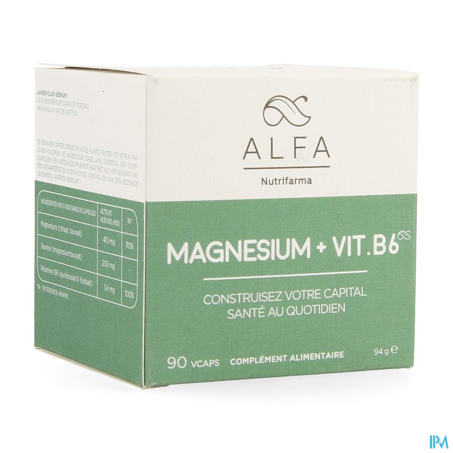 Alfa Magnesium + Vit B6 V-caps 90