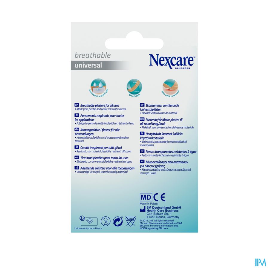 Nexcare 3m Breath.univ.19x72mm Strips 20 N0320ns-0
