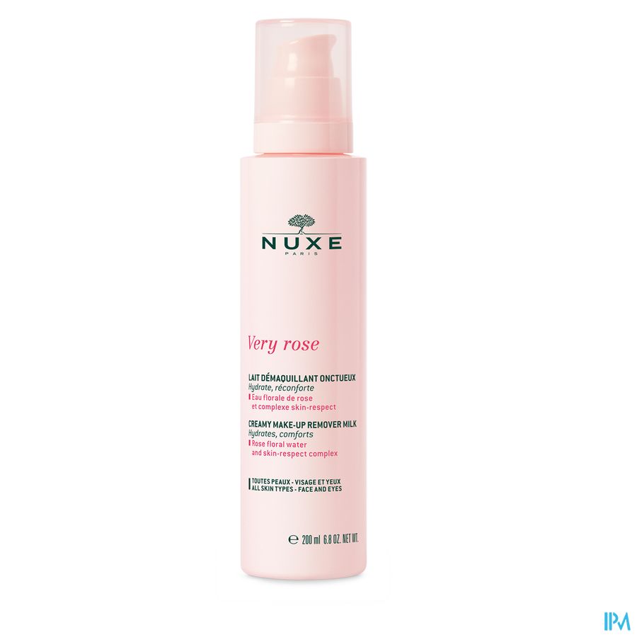 Nuxe Very Rose Lait Demaq. Onctueux Fl Pompe 200ml