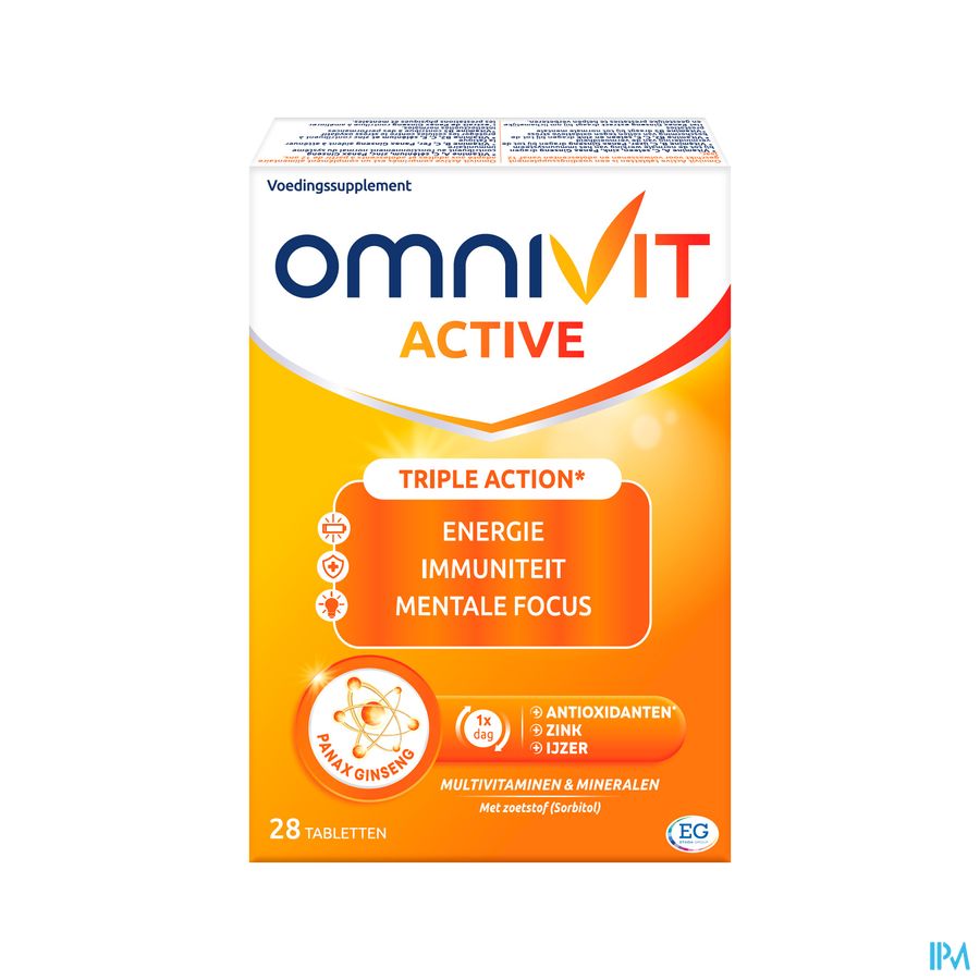 Omnivit Active 28cp - Vitamine Immunité Energie