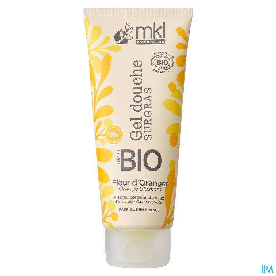 Mkl Gel Douche Bio Fleur Oranger Fl 200ml