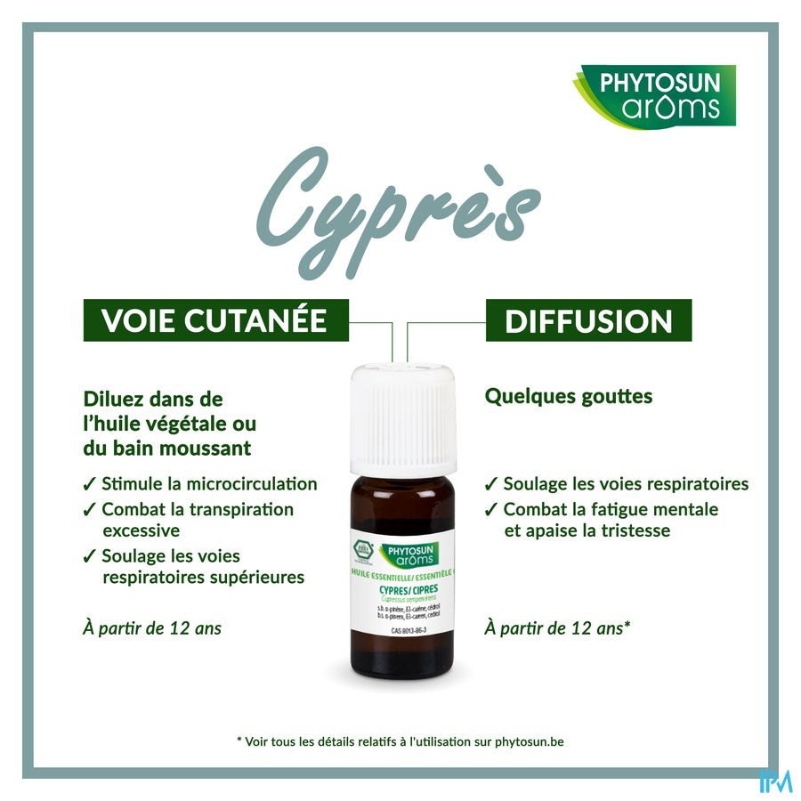 Phytosun® Huile Essentielle Cypres Bio 10ml