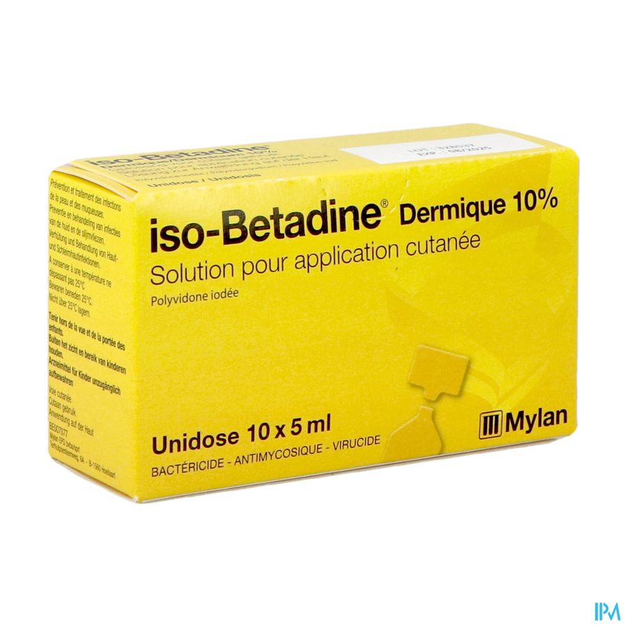 Iso Betadine Derm 10% Unidose Fl 10x5ml