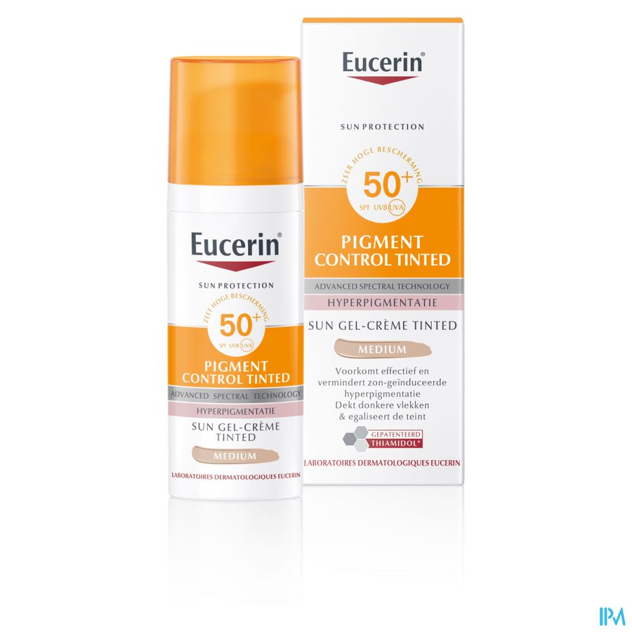 Sun Pigment Control Tinted SPF 50+ Gel-Crème Teinté Medium Hyperpigmentation avec pompe 50ml