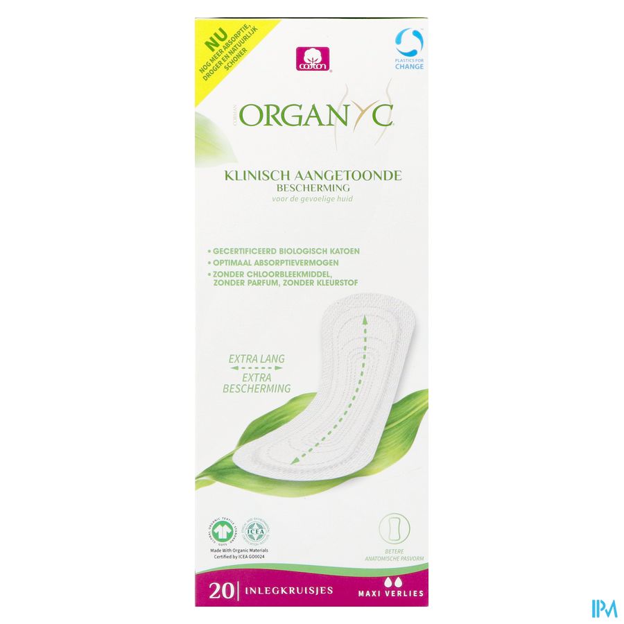 Organyc Protege Slip Maxi Coton Bio 20