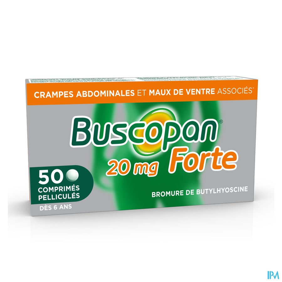 Buscopan Forte 20mg Comp 50 - Crampes et Maux de ventre