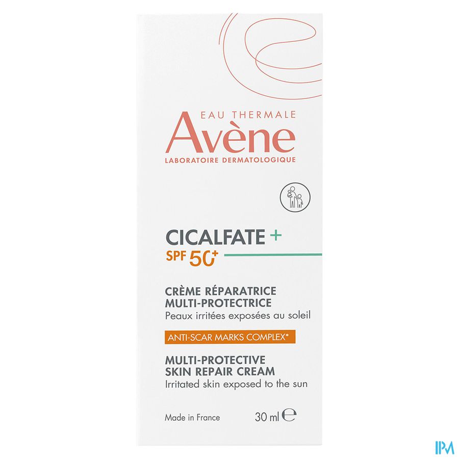 Eau Thermale Avène CICALFATE+ Crème réparatrice multiprotectrice SPF 50+ - Peaux irritées, exposées au soleil