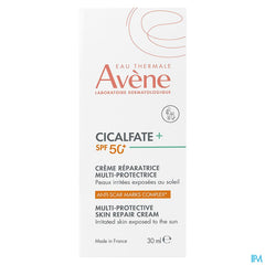 Eau Thermale Avène CICALFATE+ Crème réparatrice multiprotectrice SPF 50+ - Peaux irritées, exposées au soleil