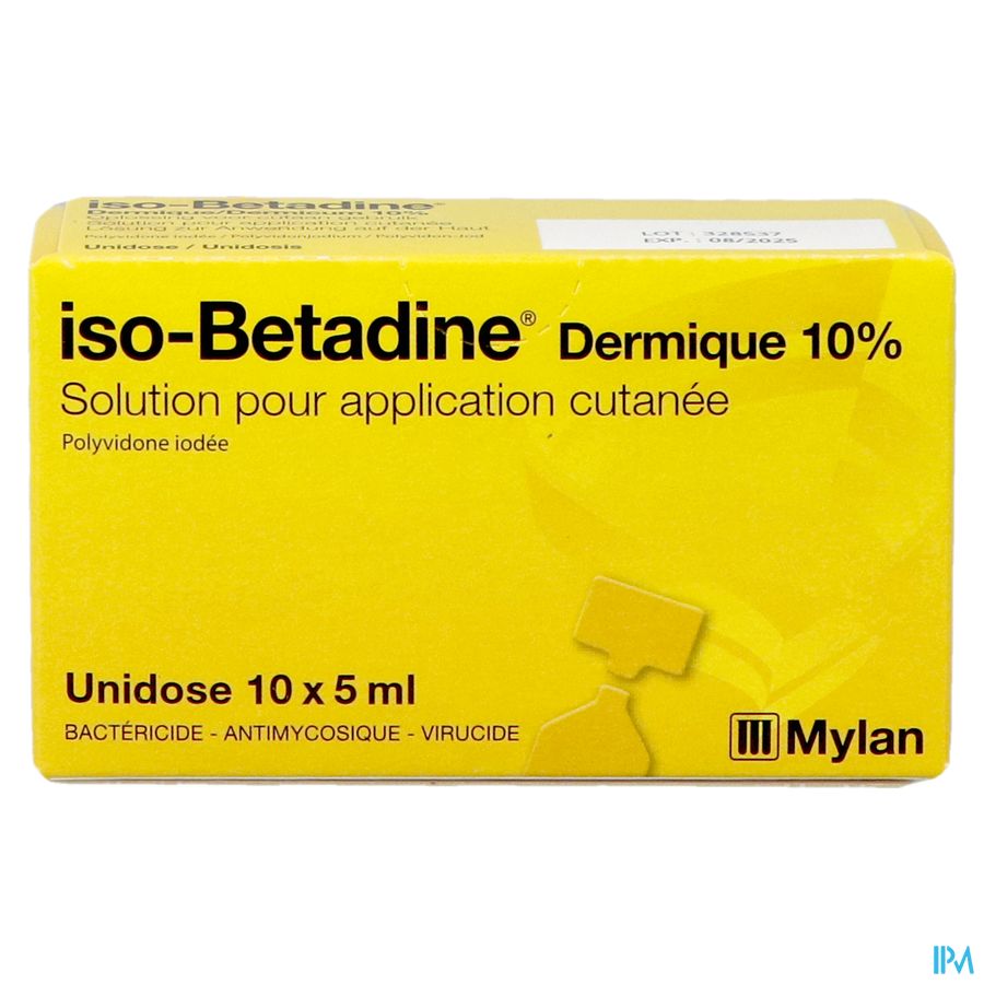Iso Betadine Derm 10% Unidose Fl 10x5ml