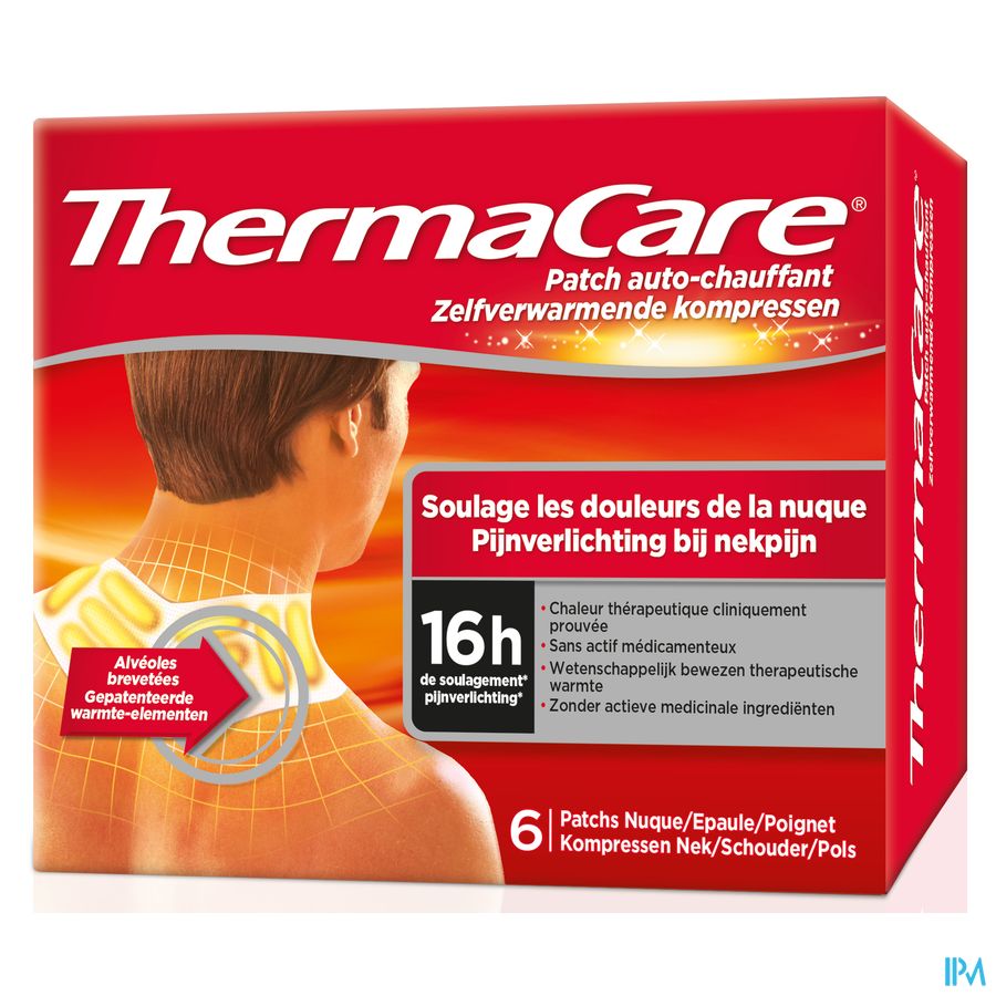 Thermacare Patch Auto-chauffant Nuque-Epaule-Poignet Douleur 6 pièces