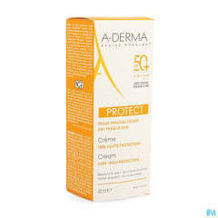 A-DERMA - A-DERMA PROTECT CREME SOLAIRE VISAGE SPF50+ SANS PARFUM - A-DERMA PROTECT