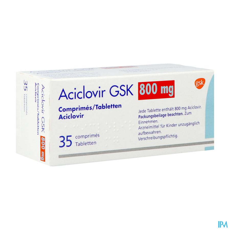 Aciclovir Gsk Comp 35x800mg