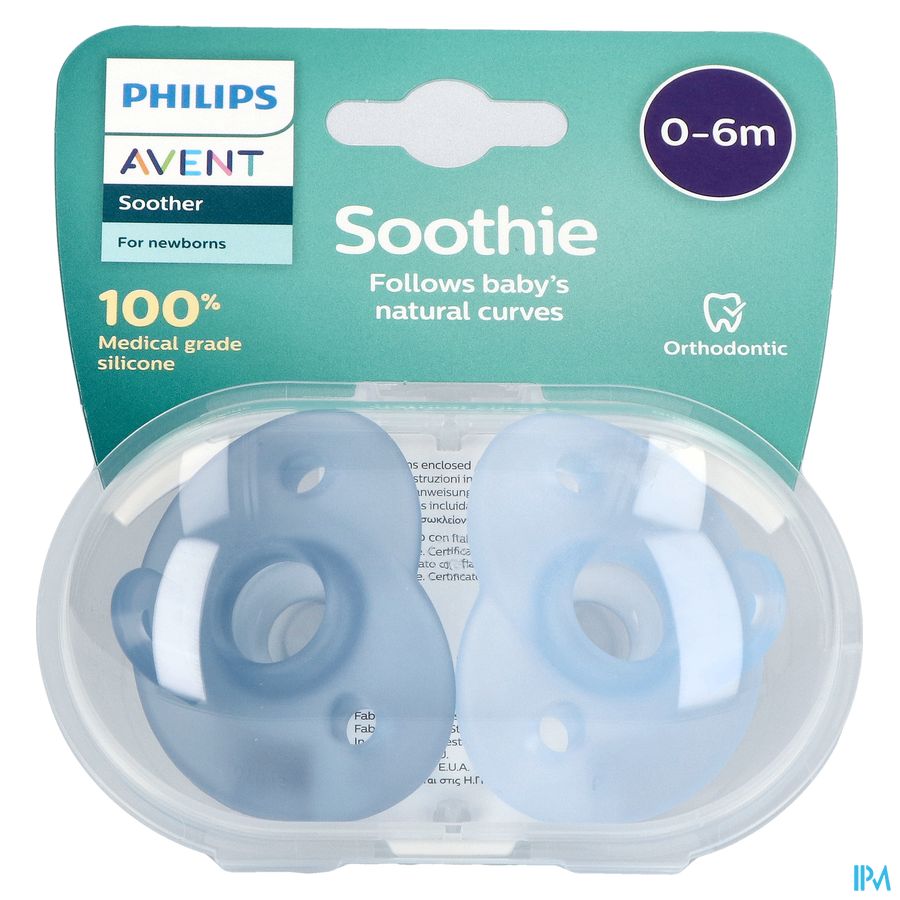 Philips Avent Sucette +0m Soothie Boy 2