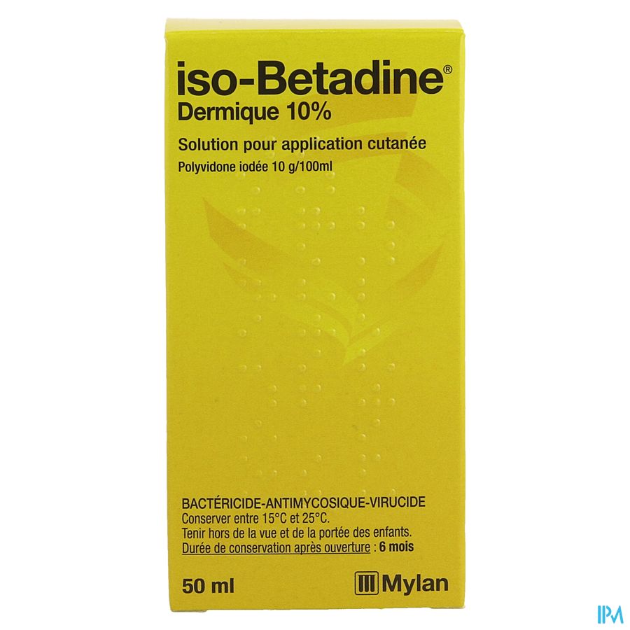 Iso Betadine Dermique 10% Sol Fl 50ml