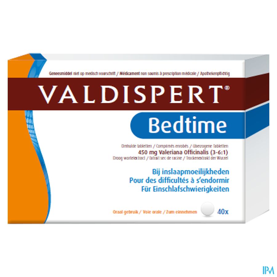 Valdispert Bedtime 40 comprimés - problèmes d'endormissement