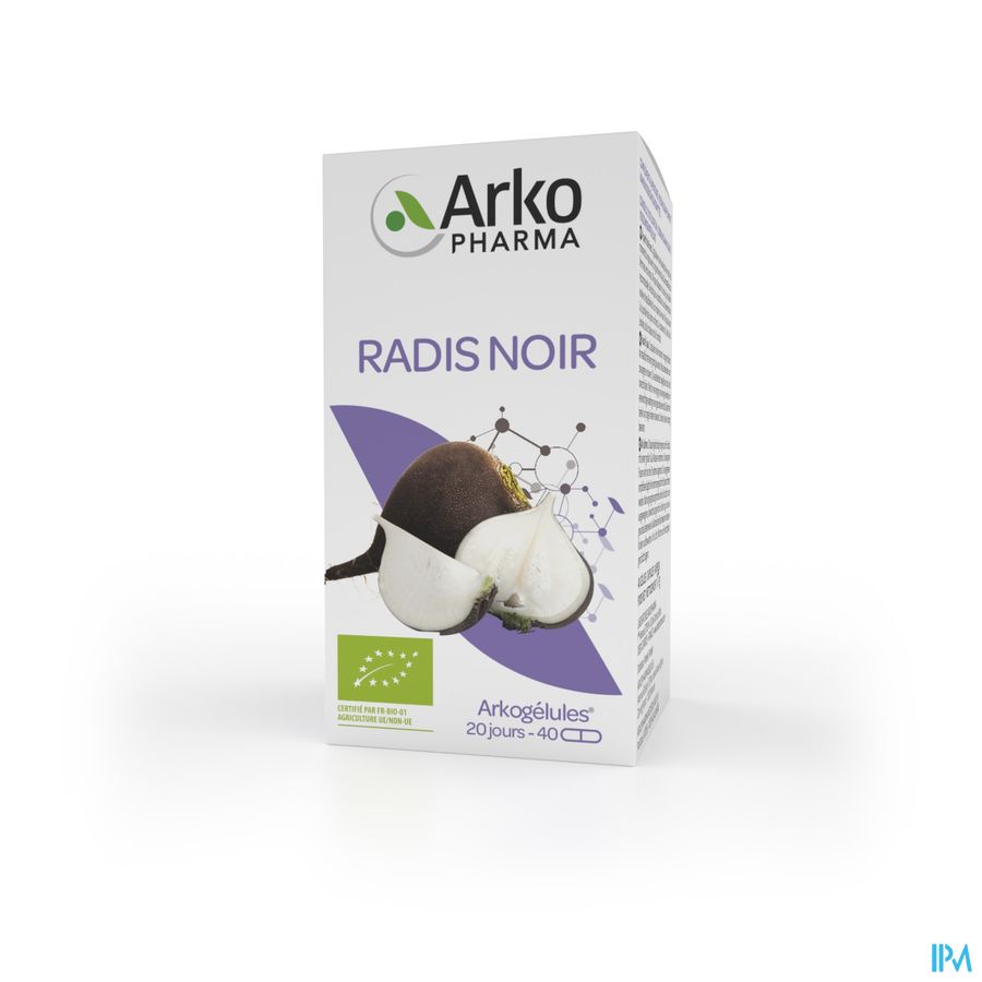 Arkopharma Arkogélules Radis Noir Bio Digestion 40 Gélules