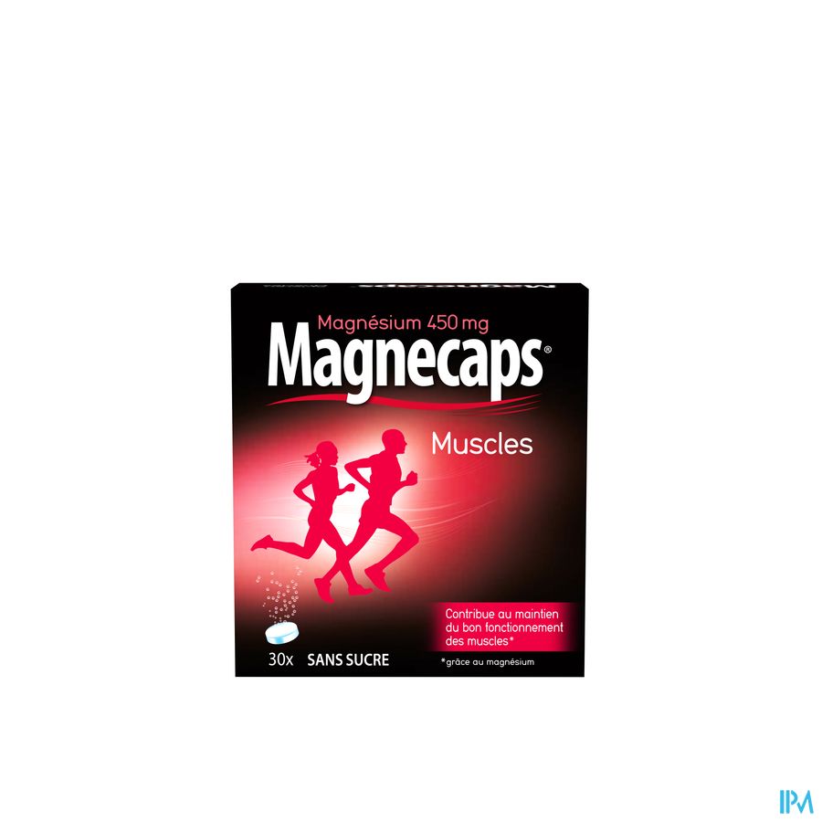 Magnecaps Muscles Magnésium 450mg 30 comprimés effervescents