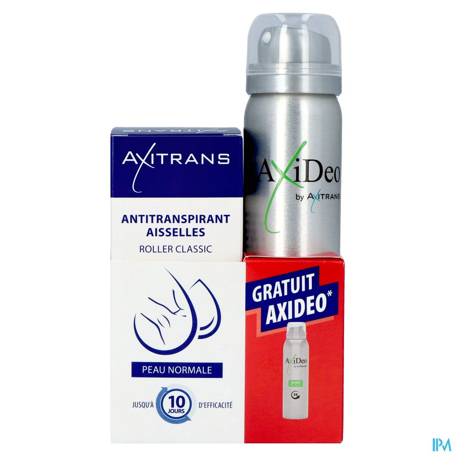 Axitrans Roller Peau Norm.+axideo Sport 75ml Grat.