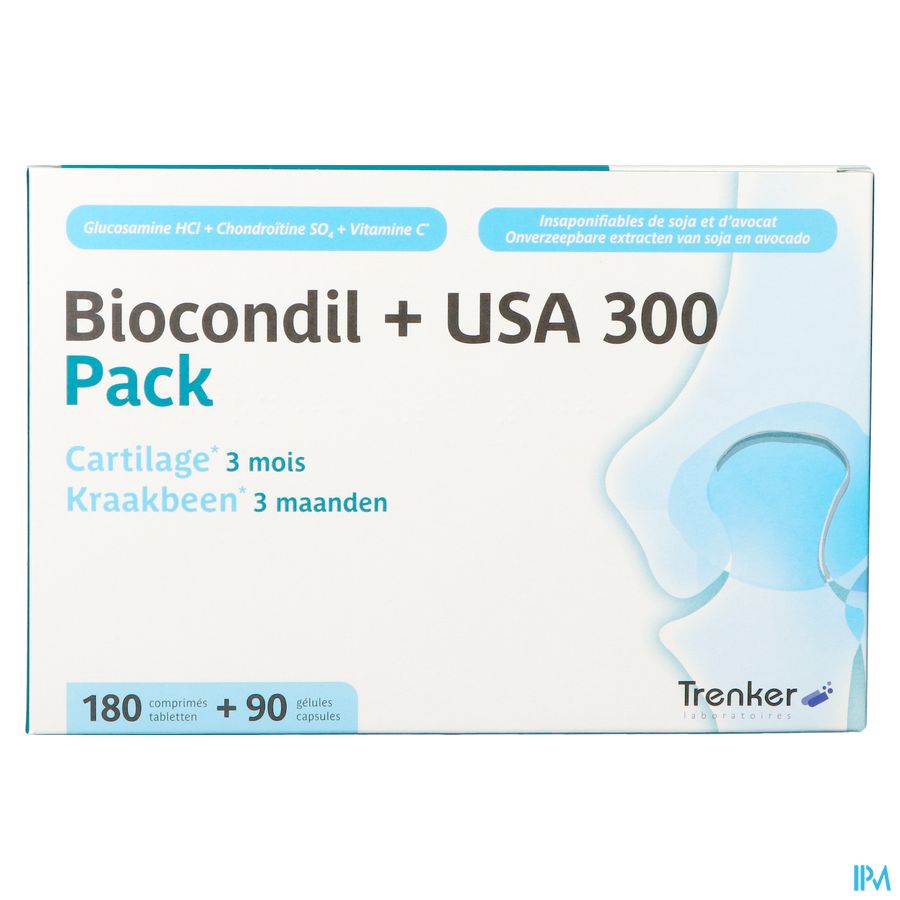 Biocondil Usa 300 Comp Pell 180 + Caps 90 Nf