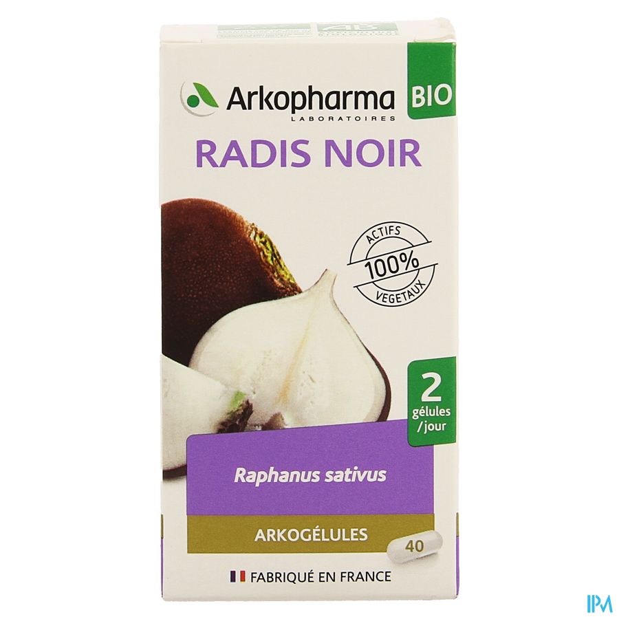 Arkogelules Radis Noir Bio Caps 40