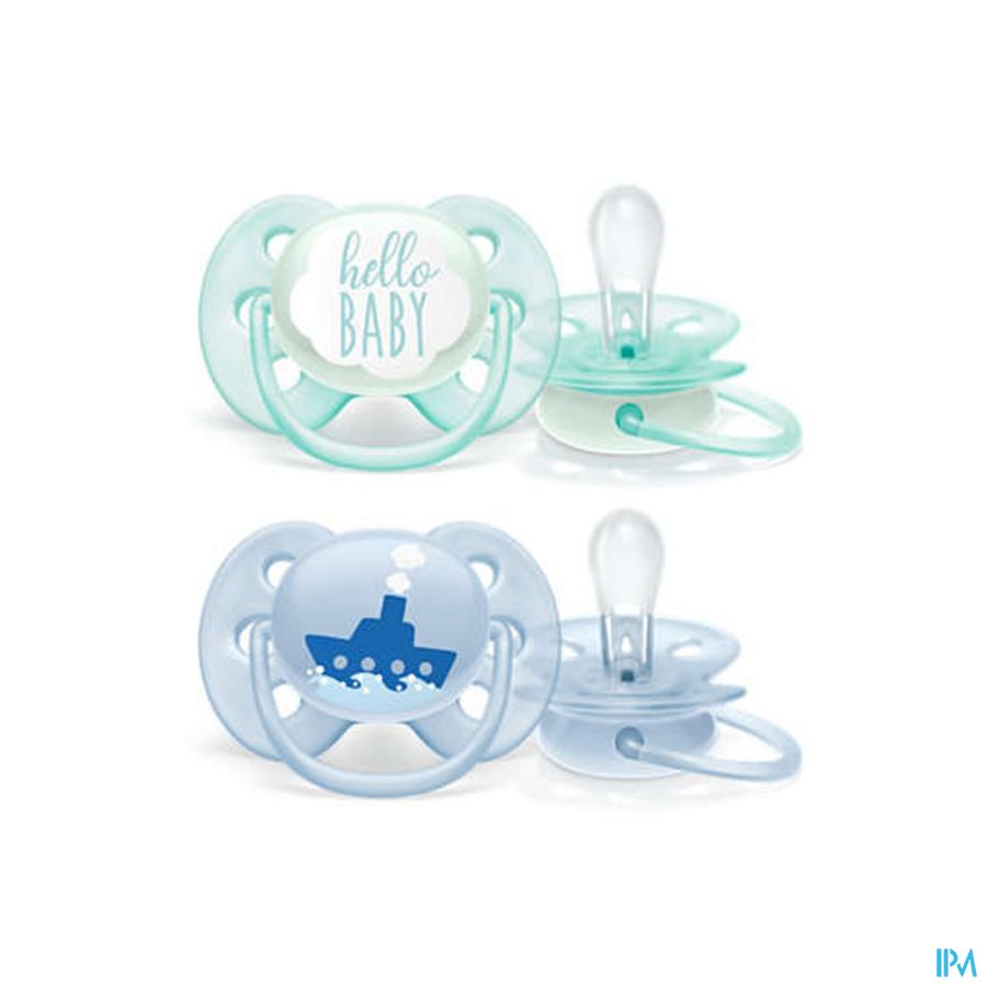 Philips Avent Sucette 0m+ Soft Boy