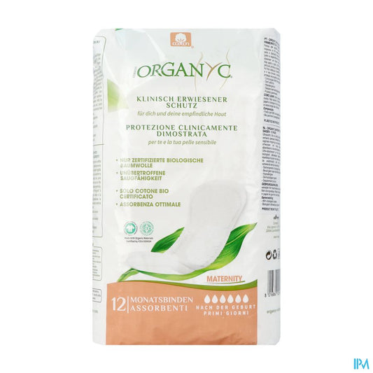 Organyc Serviette Maternite Premiers Jours 12