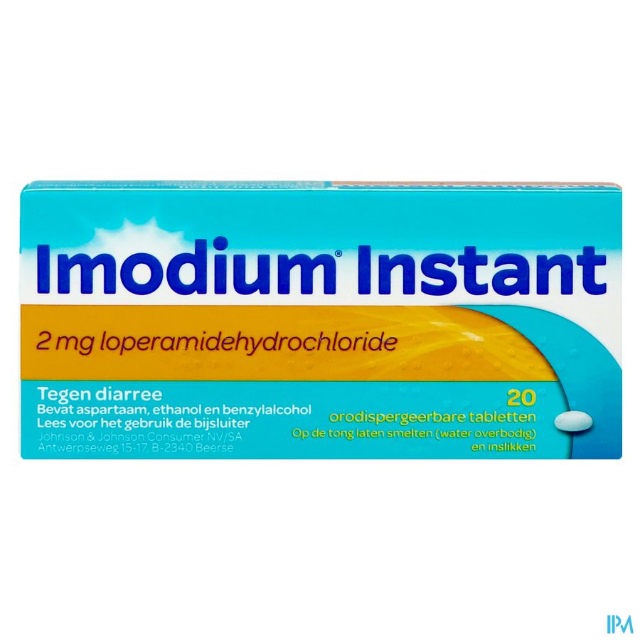 Imodium® Instant, une aide rapide et pratique en cas de diarrhée, 20 comprimés orodispersibles