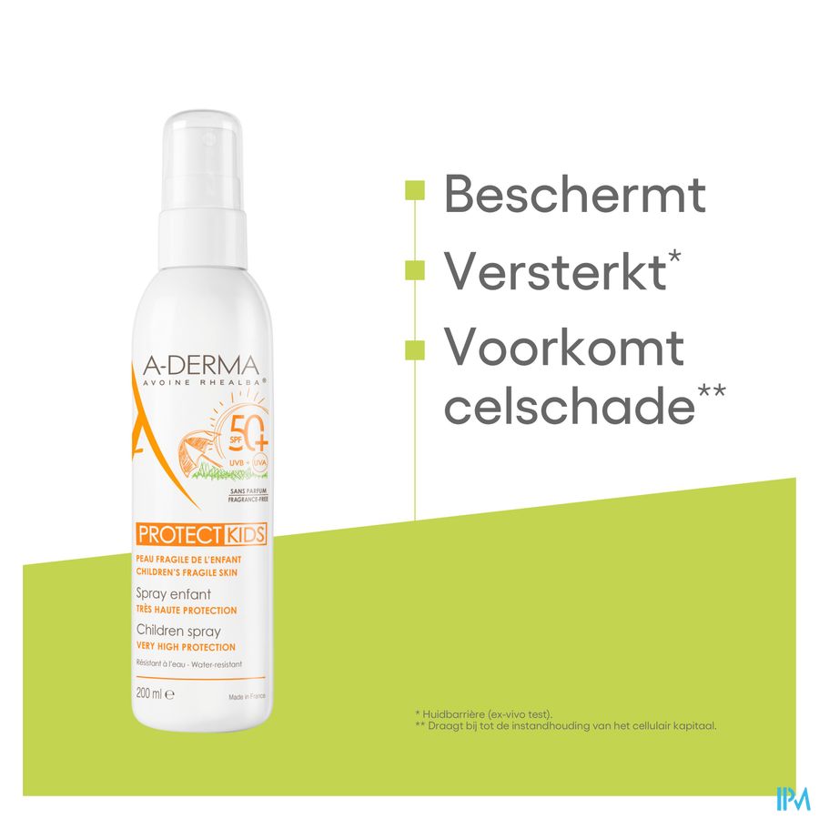 A-DERMA - A-DERMA PROTECT KIDS SPRAY SOLAIRE ENFANT SPF50+ - A-DERMA PROTECT KIDS
