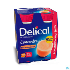 Delical CONCENTRE Pêche-Abricot 4x200ml