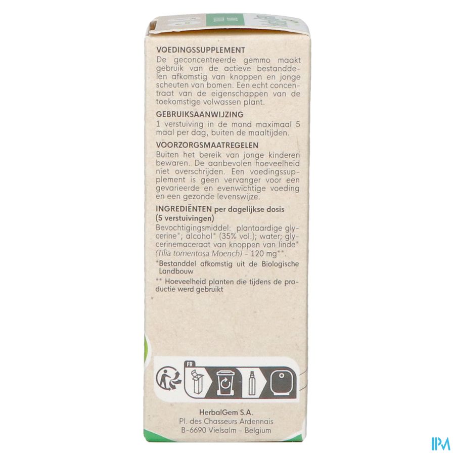 Herbalgem Tilleul Bio Spray 15ml