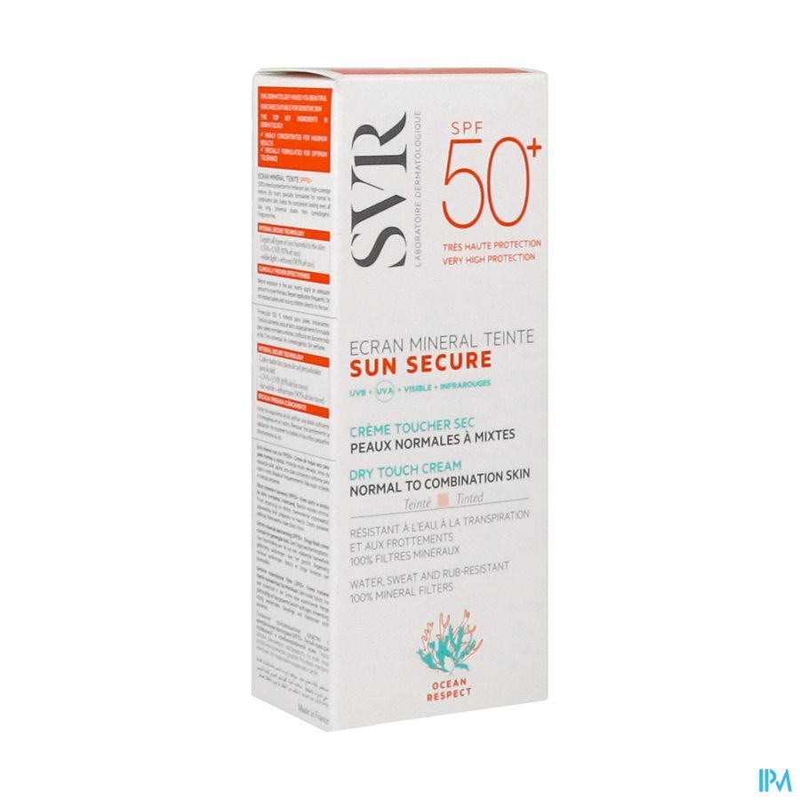 Svr Sun Secure Mineral Tein.peau Normal Spf50+60ml