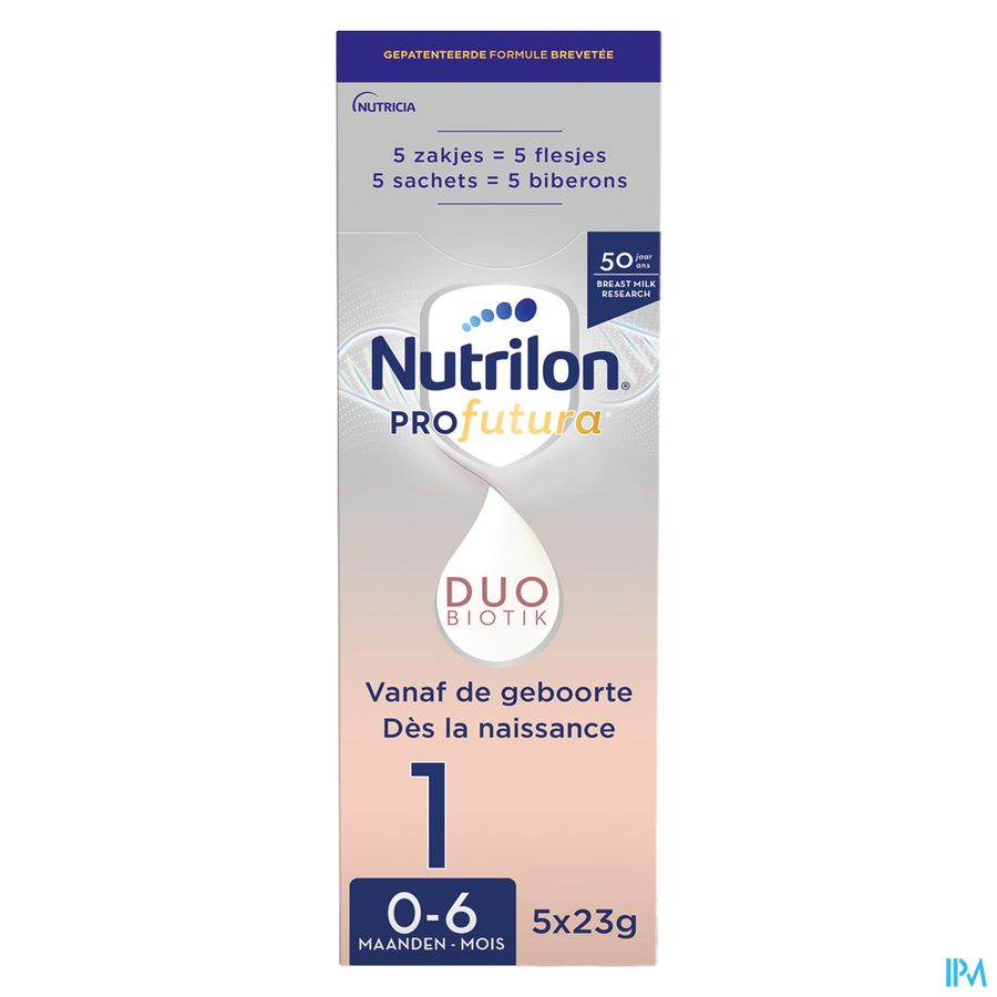 Nutrilon Profutura 1 Lait nourrissons bébé 0 à 6 mois poudre sachets 5x23g