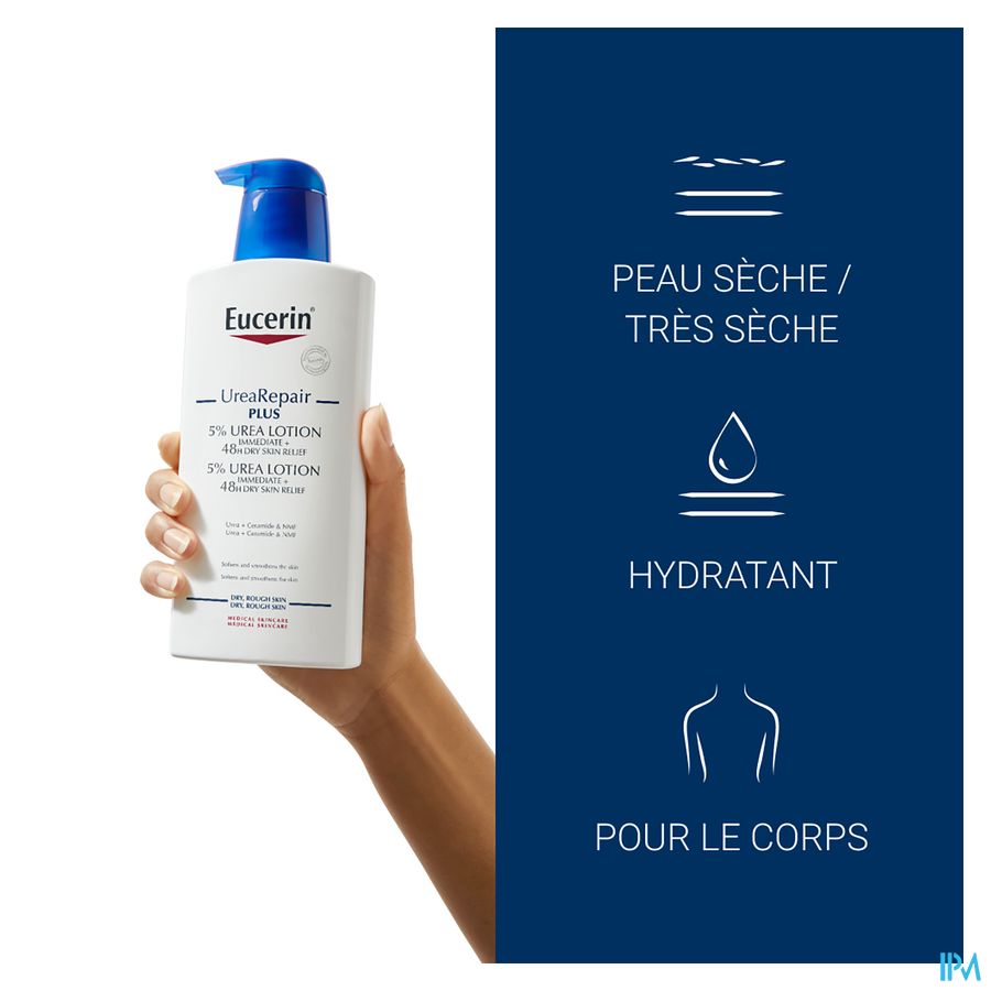 UreaRepair Plus Émollient 5% d'Urée Parfum Apaisant Peau Sèche et Rugueuse avec pompe 400ml