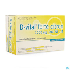 D-vital Forte Citron 1000mg/880ui Efferv. Sach 30
