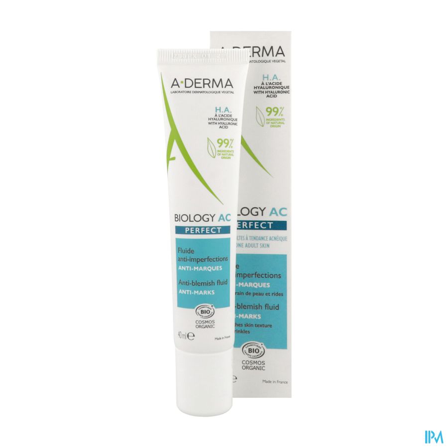 A-DERMA BIOLOGY AC PERFECT Fluide Anti-Imperfections  - Peaux adultes grasses à imperfections et à tendance acnéique